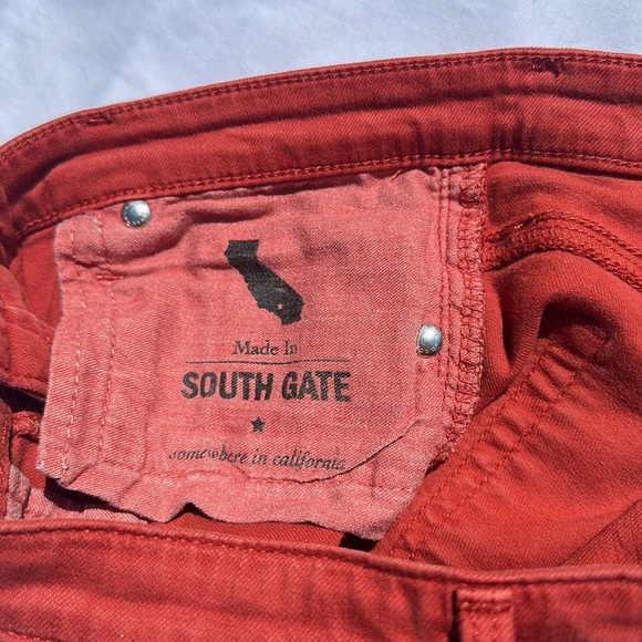 Adriano Goldschmied the stevie ankle slim straight leg Rust Size 27R - Picture 5 of 10